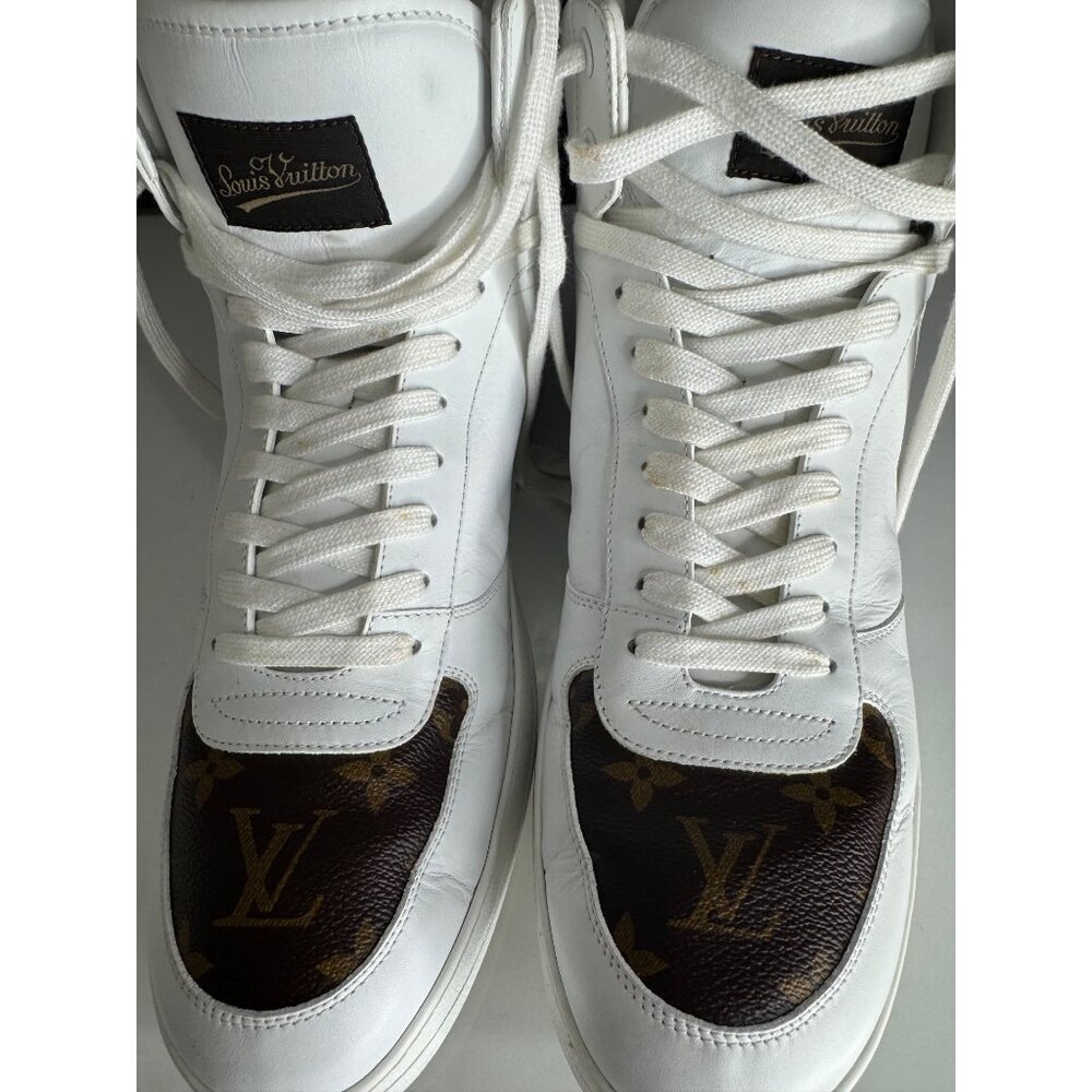 Louis Vuitton Rivoli High Top Monogram Sneaker Boot Signature Men's Men's LV 9 U - Picture 15 of 16